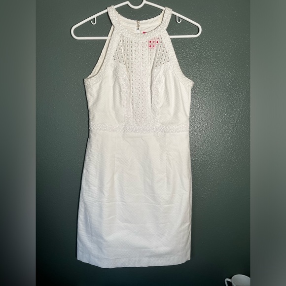 Lilly Pulitzer Charlize Stretch Shift Dress in ‘Resort White’ Print Size 0 - Picture 4 of 8